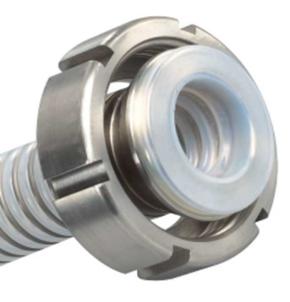 Raccord revêtu avec rabat PTFE sur bride, clamp, SMS, RFR